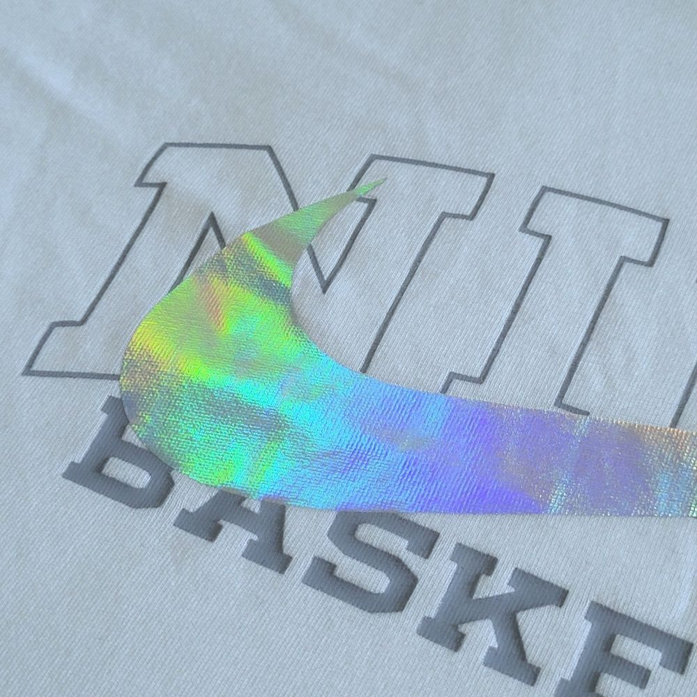Nike👟 "Basketball"🏀 With Holographic Swoosh Dri-Fit Tee👕 - NWT - Picture 11 of 16